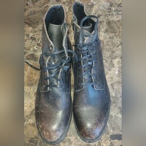 FRYE AND CO. Men's Dark Brown Leather Boots